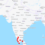 Soloreise 2022/23 nach Thrissur - Coimbatore - Madurai - Rameshwaram - Kanyakumari - Kollam - Kochi